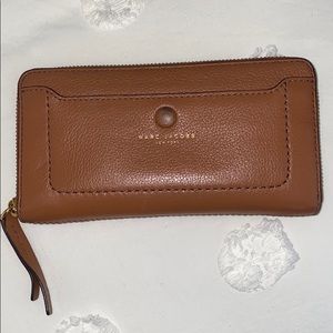 Marc Jacobs Leather Vertical Zip-Around Wallet